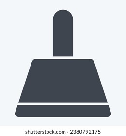 Icon Dustpan. related to Cleaning symbol. glyph style. simple design editable. simple illustration
