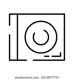 An icon of dvd player in trendy design style, modern cd rom vector