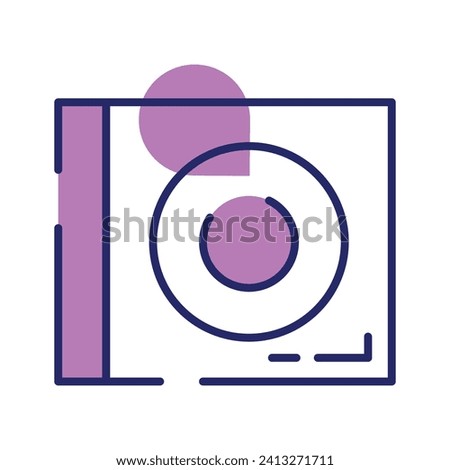 An icon of dvd player in trendy design style, modern cd rom vector
