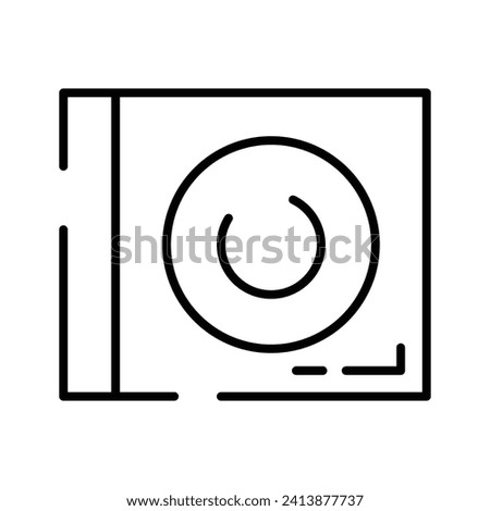 An icon of dvd player in trendy design style, modern cd rom vector