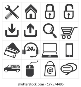 icon e commerce and shopping