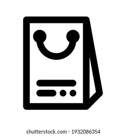 Icon E Commerce With Style Outline