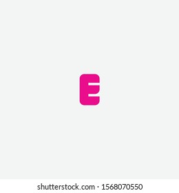 icon E logo design template elements