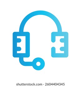 icon earphones with style gradient