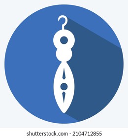 Iconos 1 - Estilo de sombra larga - ilustración simple, buena para impresiones, anuncios, etc