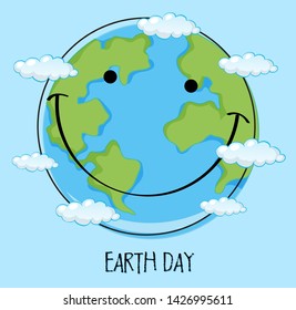 An icon of earth day illustration