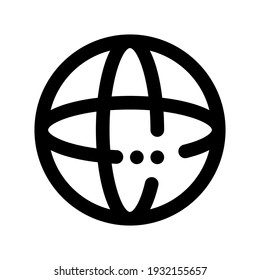 Icon Earth With Style Outline