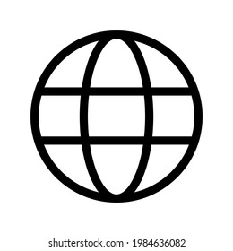 Icon Earth With Style Outline