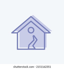 Icon Earthquake I. suitable for disasters symbol. two tone style. simple design editable. design template vector. simple symbol illustration