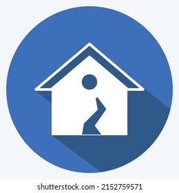 Icon Earthquake I. suitable for disasters symbol. long shadow style. simple design editable. design template vector. simple symbol illustration