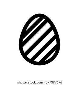 Icon Easter eggs without color Line Holiday icon