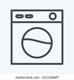 Icon Easy Care. suitable for sportswear symbol. line style. simple design editable. design template vector. simple illustration