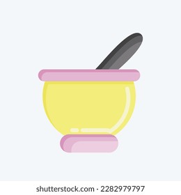 Icon Eat. related to Eid Al Fitr symbol. islamic. ramadhan. simple illustration