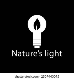 icon eco energy concept leaf lamp, icon eps illustration, isolated on white