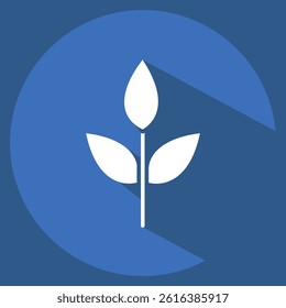 Icon Eco friendly Fabric. related to Fabric symbol. long shadow style. design editable