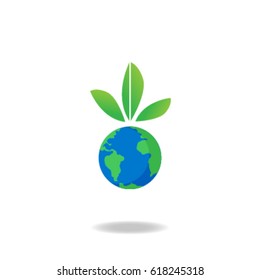 Icon eco , save earth