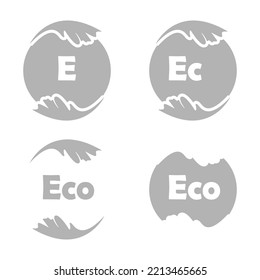 icon of ecology, the concept of nature conservation, vector illustration