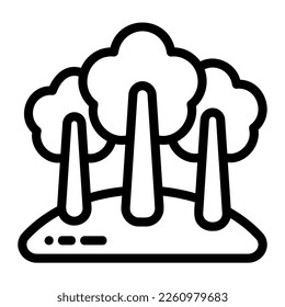 icon ecology forest illustration for web, app, infographic etc