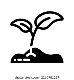 icon ecology leaf illustration for web, app, infographic etc