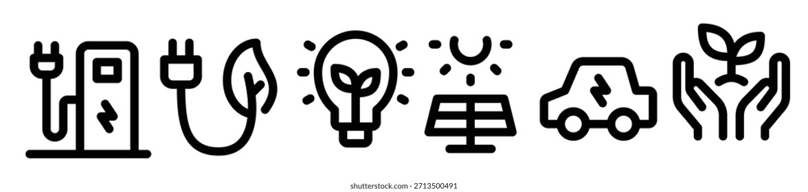 icon Ecology Line vector illustration