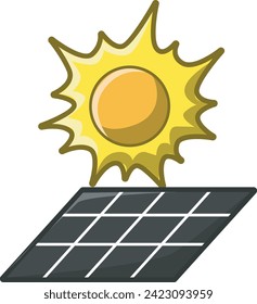 Icon of Ecology for safe earth. Solar battery icon cartoon. Ecology natural environtment save earth cartoon. Solar panels transparent. Solar panel icon symbol template. 