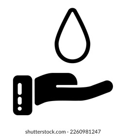 icon ecology save water illustration for web, app, infographic etc