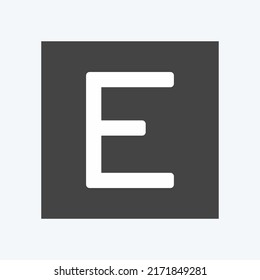Icon Edge. suitable for Mobile Apps symbol. glyph style. simple design editable. design template vector. simple symbol illustration