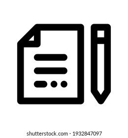 Icon Edit With Style Outline