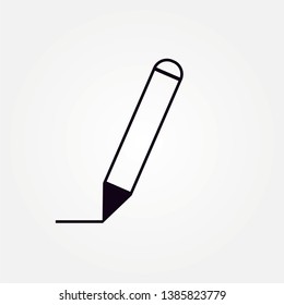 icon  edit write graphic design single icon vector
