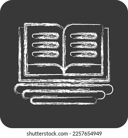 Icon Education For All. related to Education symbol. chalk style. simple design editable. simple illustration