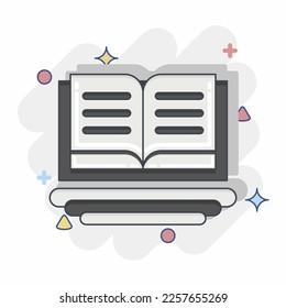 Icon Education For All. related to Education symbol. Comic Style. simple design editable. simple illustration