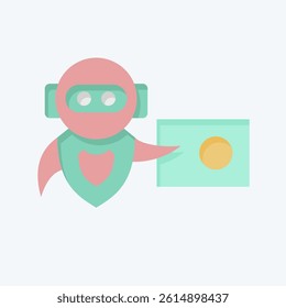 Icon Education. related to Artificial Intelligence symbol. flat style