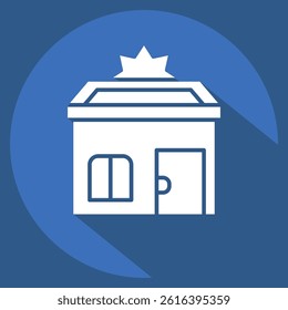 Icon Efficient Save the World. related to Save the World symbol. long shadow style