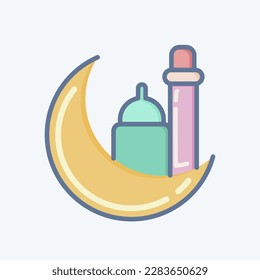 Icon Eid. related to Eid Al Fitr symbol. islamic. ramadhan. simple illustration