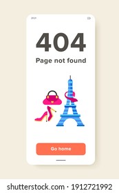 Icon of Eiffel Tower, pink shoes, bag and scarf. French fashion, shopping in France, French brands. France concept. Can be used for topics like fashion, shopping, tourism