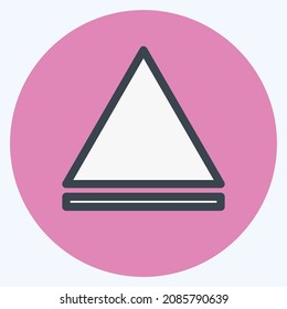 Icon Eject - Color Mate Style - Simple illustration,Editable stroke,Design template vector, Good for prints, posters, advertisements, announcements, info graphics, etc.