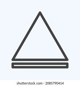 Icon Eject - Line Style - Simple illustration,Editable stroke,Design template vector, Good for prints, posters, advertisements, announcements, info graphics, etc.