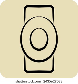 Icon Elbow Protector. related to Hockey Sports symbol. hand drawn style. simple design editable