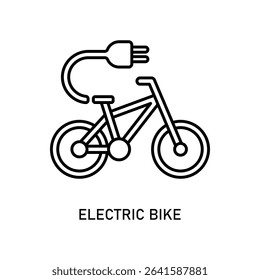Icon a electric bike, isolated against a clean background.