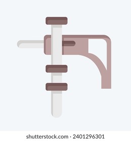 Icon Electric Drill. related to Construction symbol. flat style. simple design editable. simple illustration