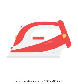 Icon electric iron in flat style