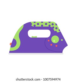 Icon electric iron in flat style
