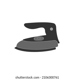 The icon of an electric iron for ironing clothes on a white background. Vector image.