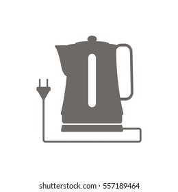 Icon electric kettle, vector illustration. Flat style.