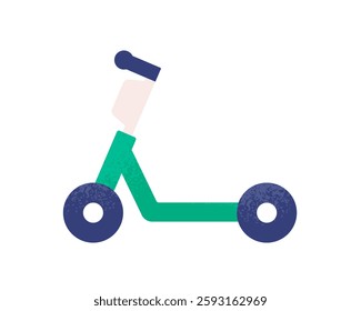 Icon of an electric kickboard. A simple design inspired by shared bicycles and means of transportation.