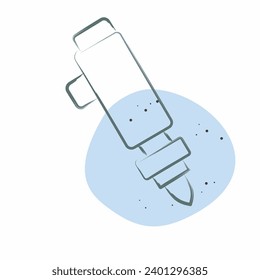 Icon Electric Screwdriver. related to Construction symbol. Color Spot Style. simple design editable. simple illustration