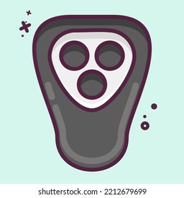 Icon Electric Shaver. suitable for Barbershop symbol. MBE style. simple design editable. design template vector. simple illustration