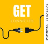 Icon of an electric socket with a plug. Modern vector illustration