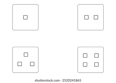 Icon of an electric Swiss board on a white background, suitable for home and office use.