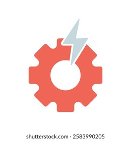 Icon a electrical, isolated against a clean background.